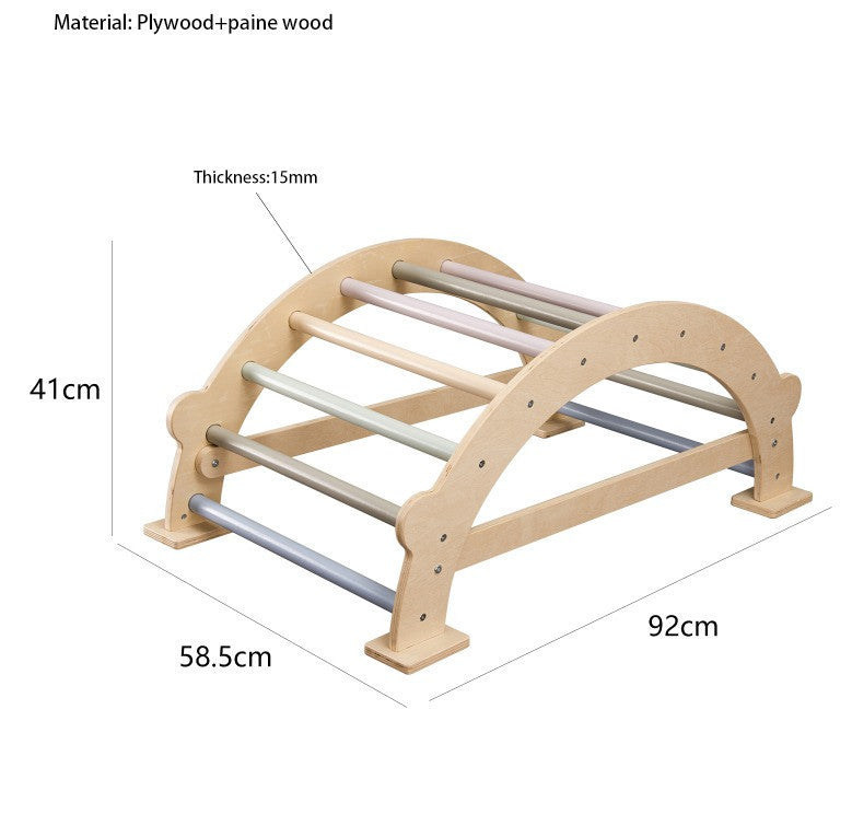 Moni Toys Pikler Fa Montesszori mászóhíd - Natur