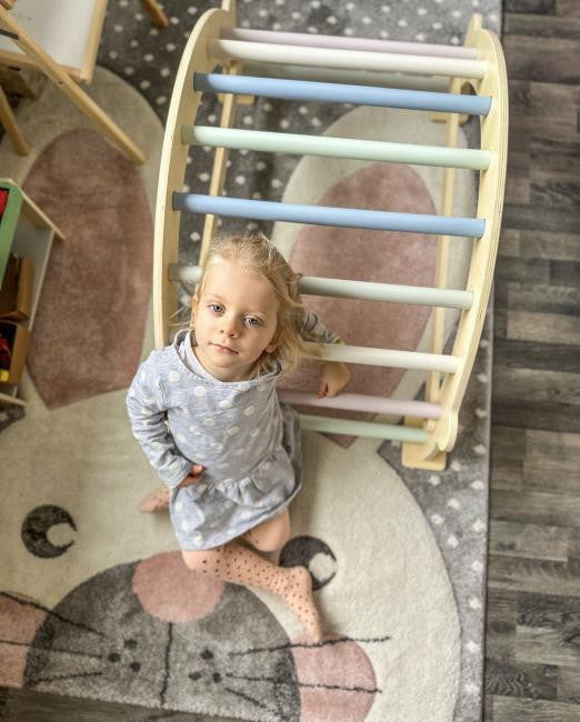 Moni Toys Pikler Fa Montesszori mászóhíd - Natur