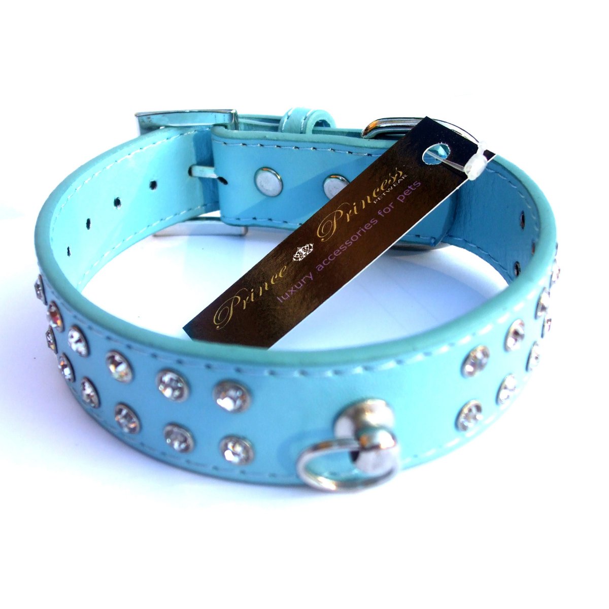 SALE Double Row Diamante Collar - Blue