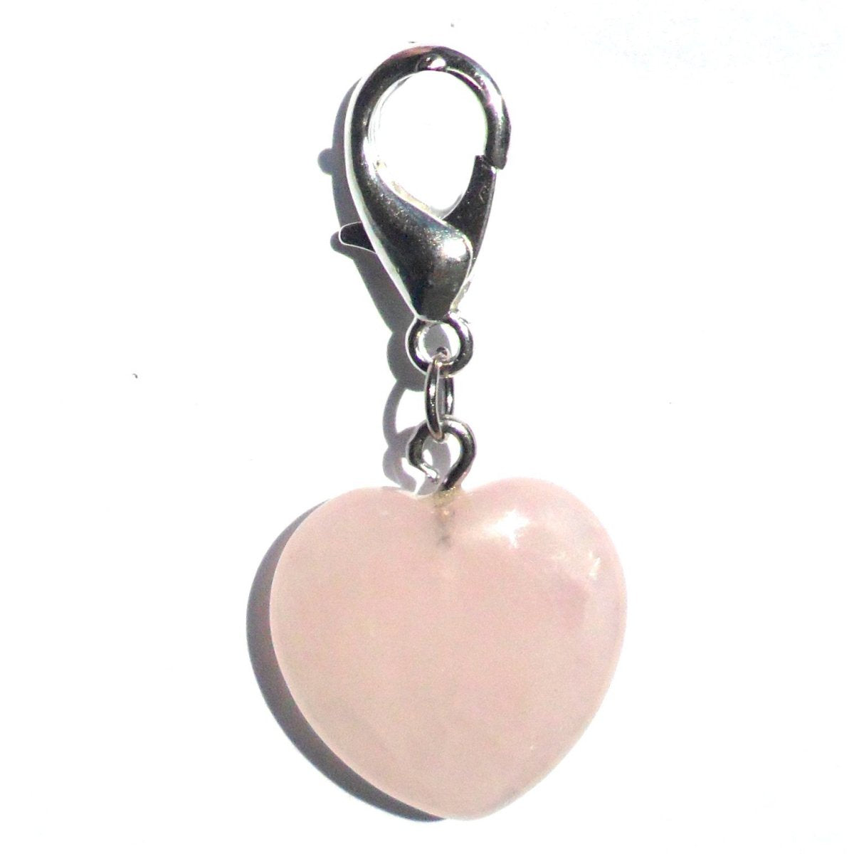 Pet Gemstone Crystal Heart Charms