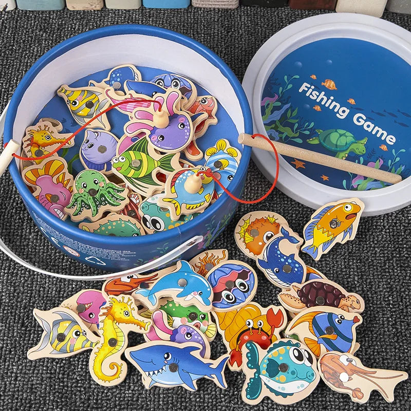 Montessori Magnetic Fishing Game