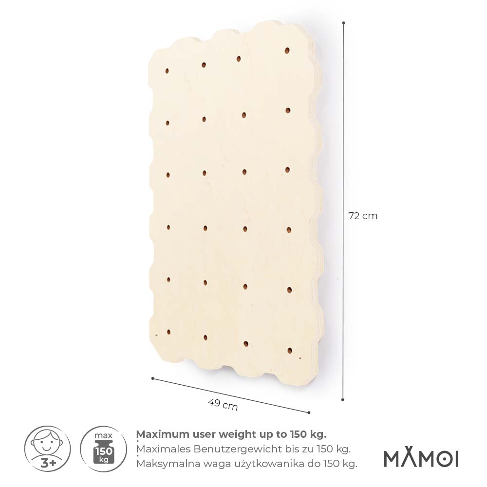 MAMOI® Kletterwand für kinderzimmer, Klettergerüst und spielgeräte indoor, Klettern für kinder, Klettersteine, Kletterturm, Turngeräte, Montessori