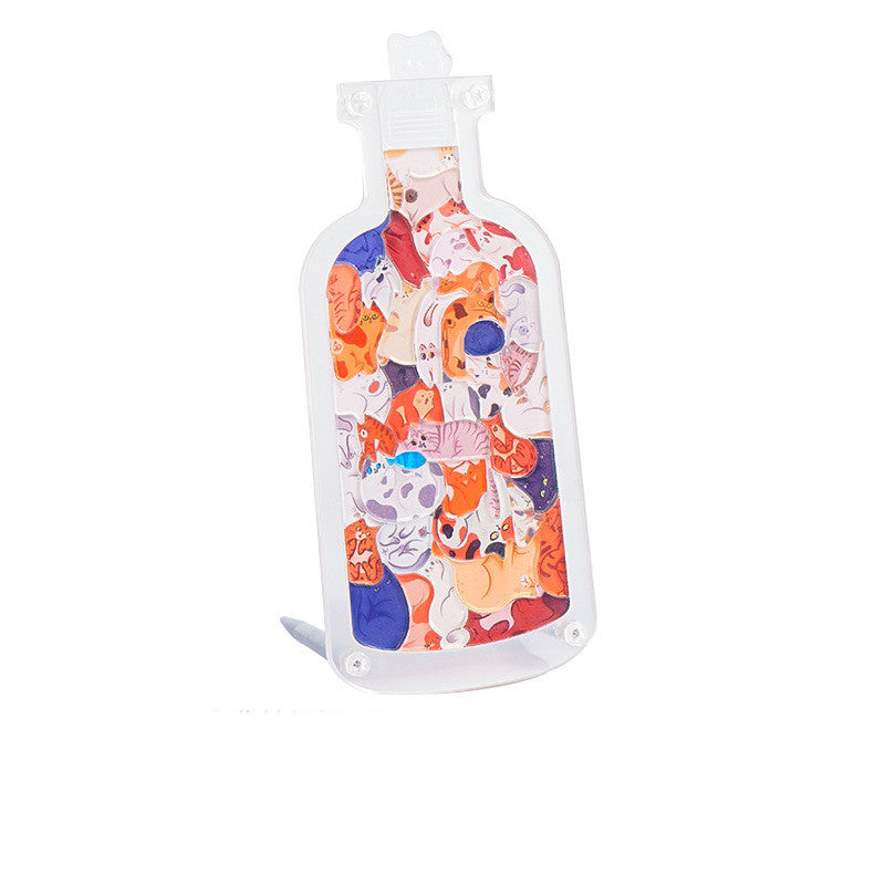 Transparent Acrylic Cat Shaped Jigsaw Puzzle