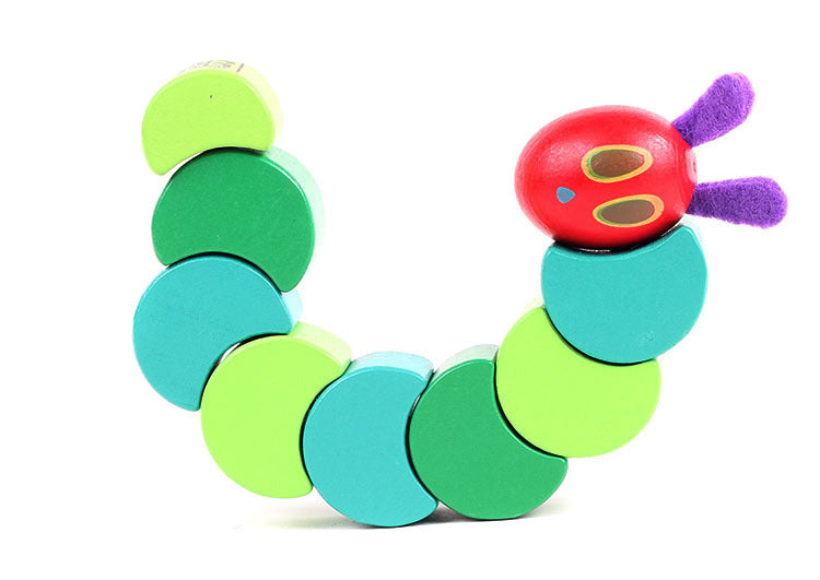 Wooden Hungry Caterpillar Educational Toy