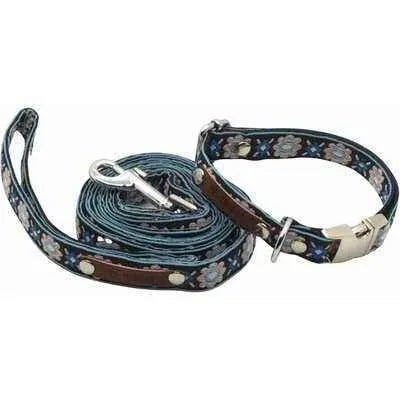Elegant Cotton Dog Collar with Personalised Engraved Charm by Lollipollipocket