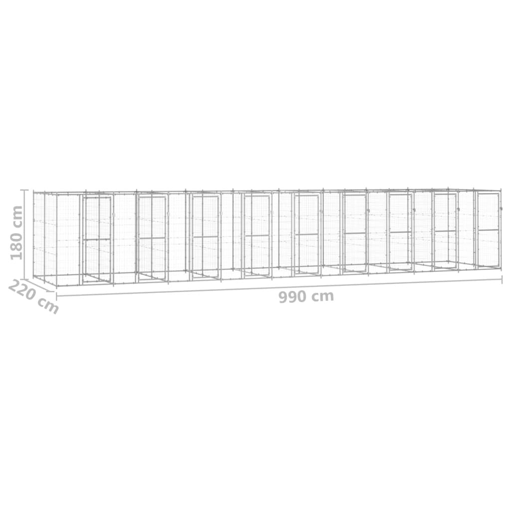 Outdoor Large dog kennel Galvanized steel