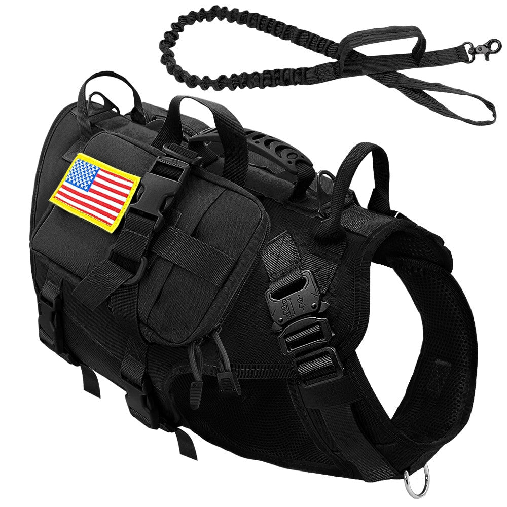 Tactical Dog Harness Military No Pull Pet Harness Vest