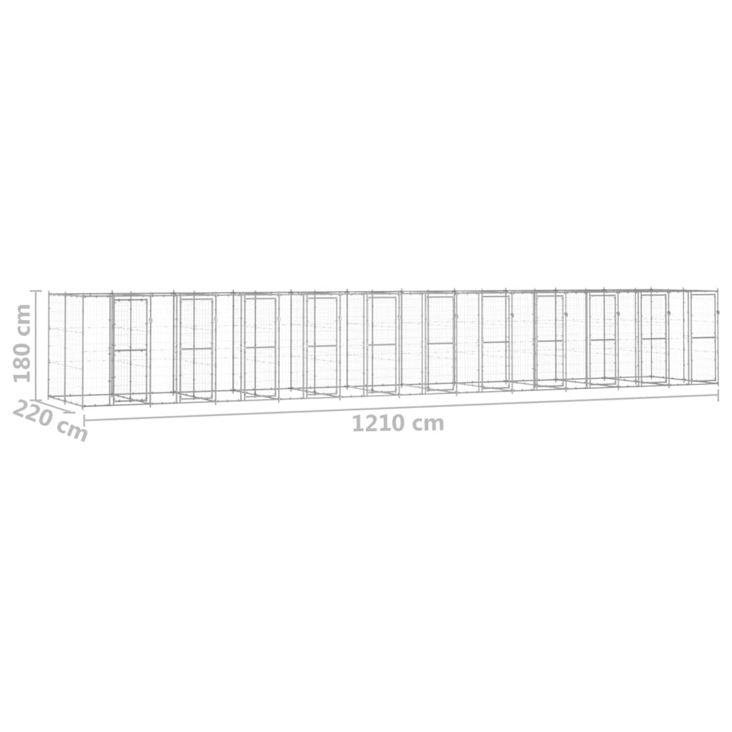 Outdoor Large dog kennel Galvanized steel