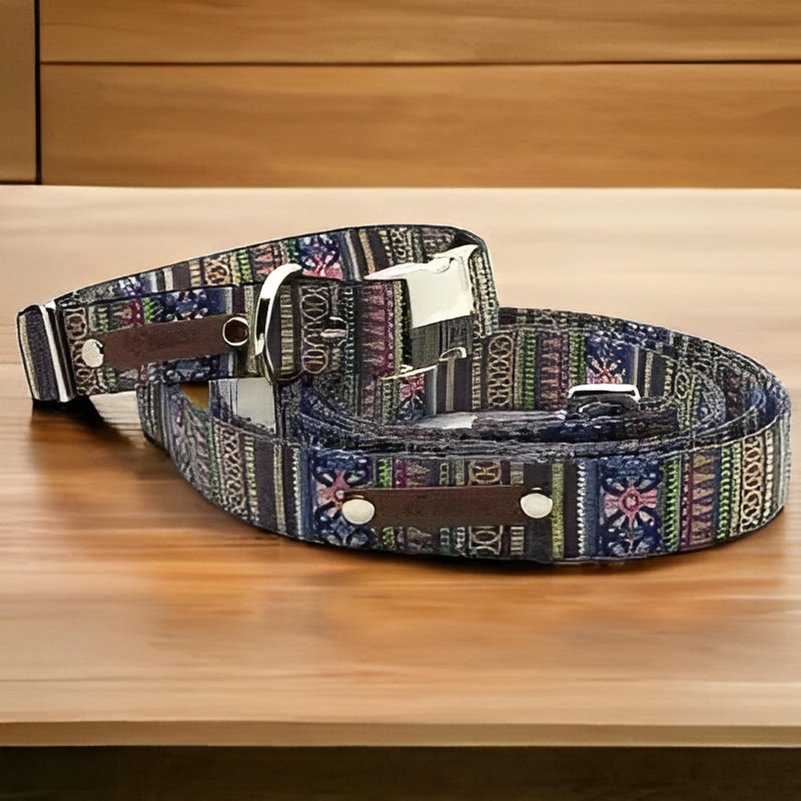 Finnigan's Majestic Pooch Parade Set: Handmade Chic Collar Collection