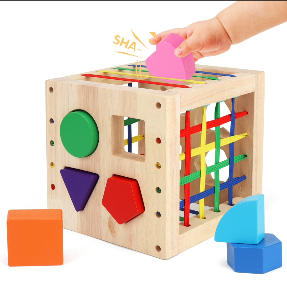 Wooden Montessori Box Educational Toys for Children Over 1 Year Old, Educational Toys Suitable for Children's Learning.
