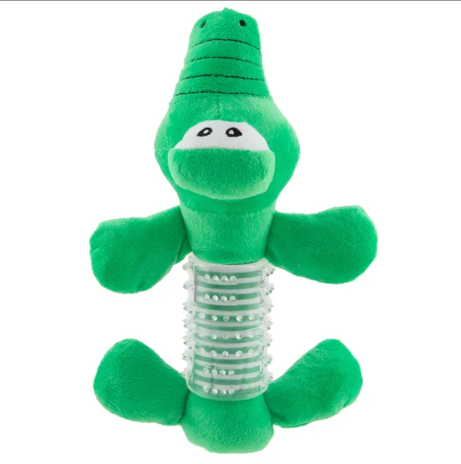 Pepco Stick Rustle Toy For Dogs - Green Crocodile