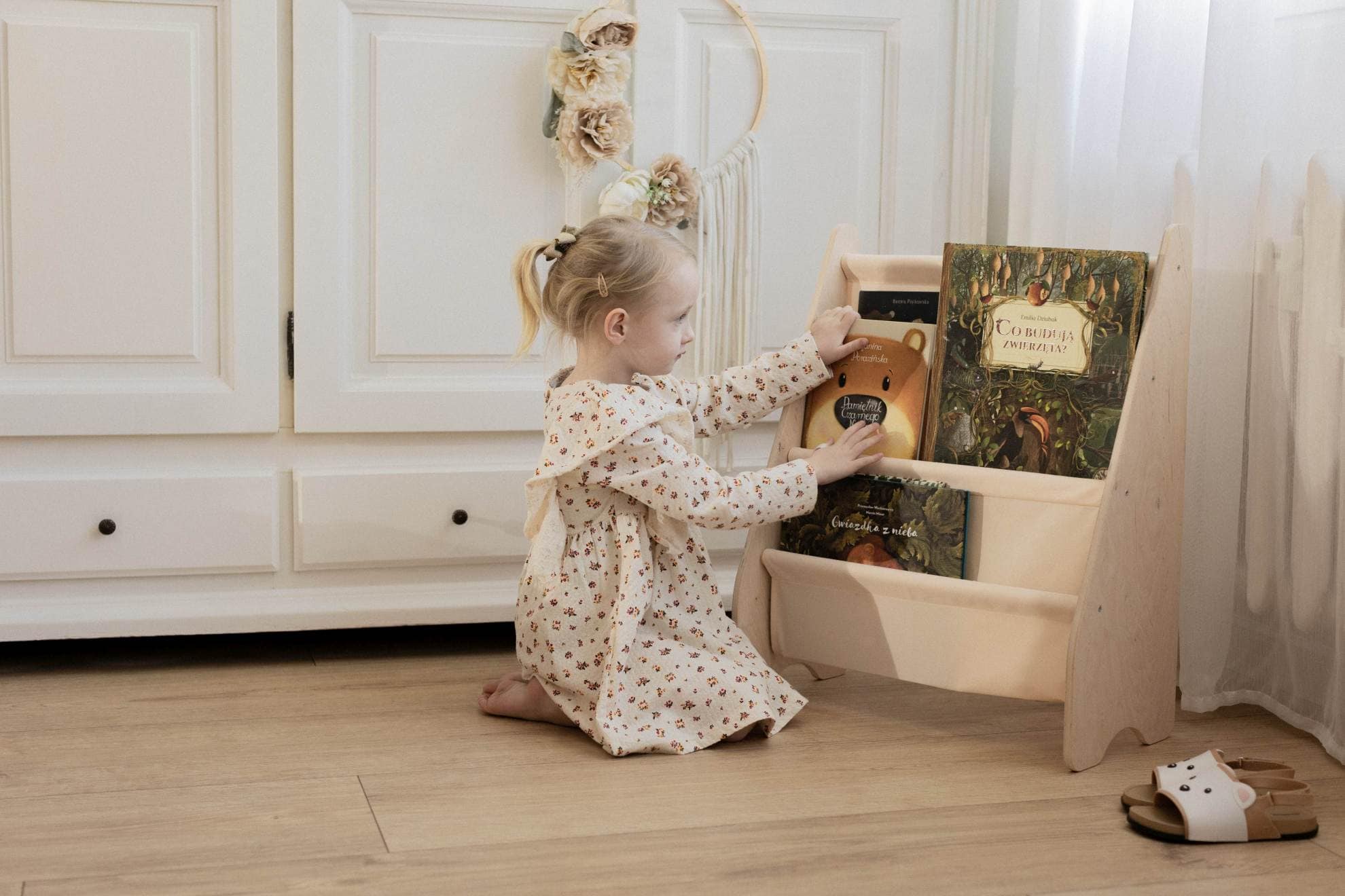 MAMOI® Bücherregal für kinder, Bücherkiste für kinderzimmer, Book shelf, Buchregal, Wandregal kinderregal, Kinderbücherregal, Bücherbank aus holz, Kindermöbel für kleines kind montessori