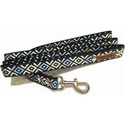 Personalised Cotton Dog Collar: Sapphire Elegance