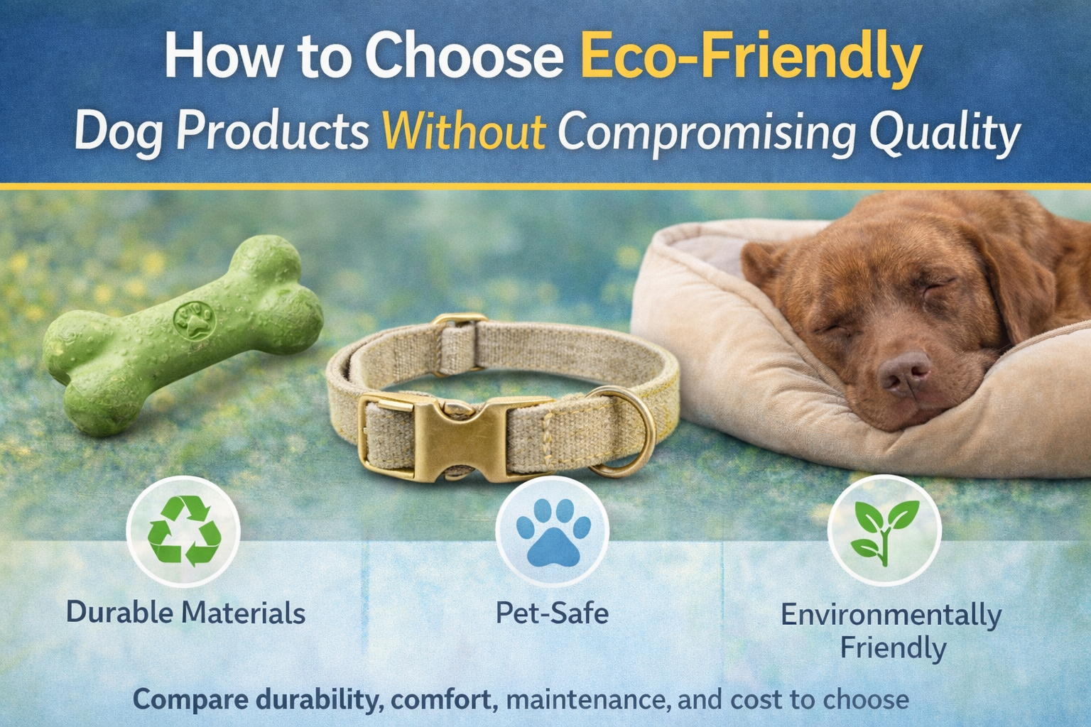 How to Choose Eco-Friendly Dog Products Without Compromising Quality