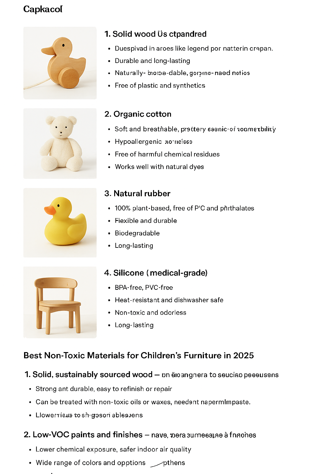 Best Non-Toxic Materials for Children’s Toys & Furniture in 2025