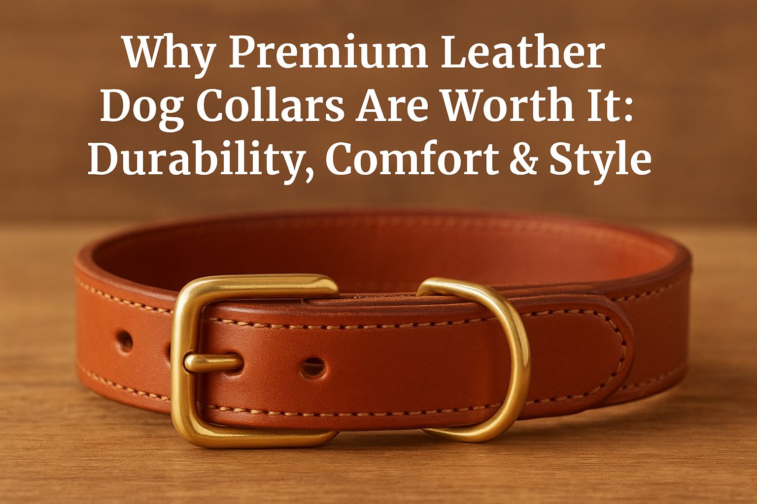 Why Premium Leather Dog Collars Are Worth It: Durability, Comfort & Style