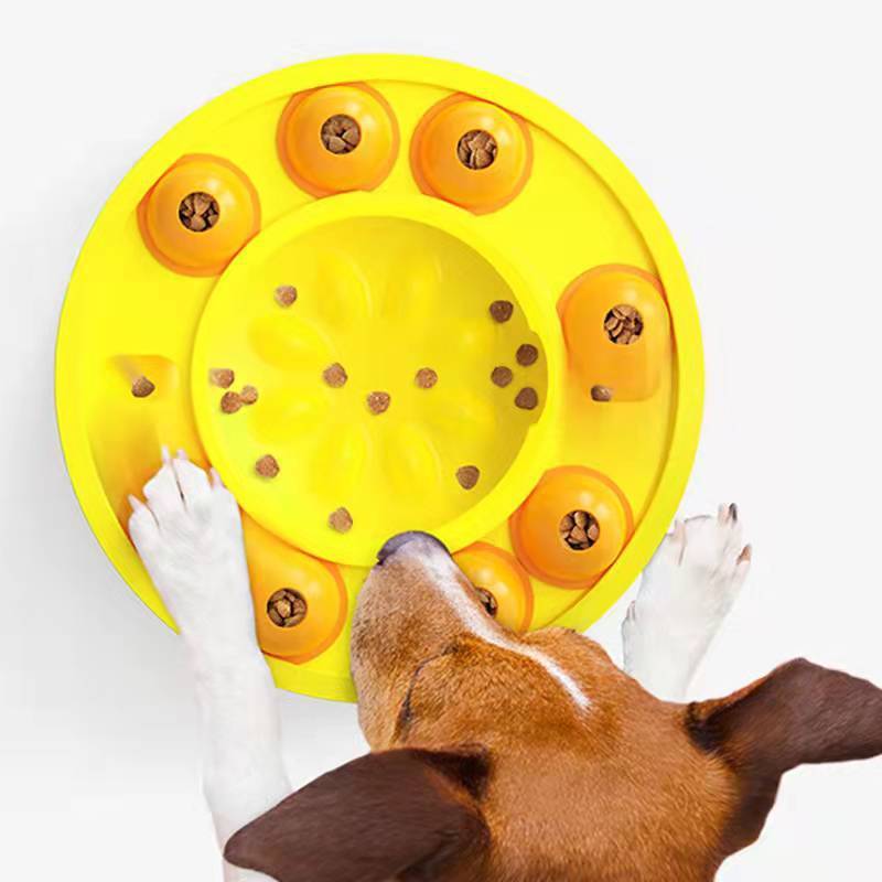 Dog Pets Puzzle Toys Slow Feeder Interactive Increase Puppy IQ Food Dispenser Slowly Eating NonSlip Bowl Pet Dogs Training Game Pet Supplies - Nestkin Store