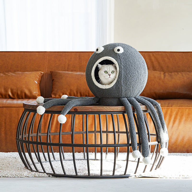 Pet Deep Sleep Cartoon Plush Nest - Nestkin Store