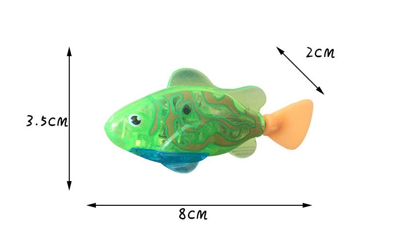 Pet Fish Electronic Cat Toys With Grass LED Light Toys - Nestkin Store