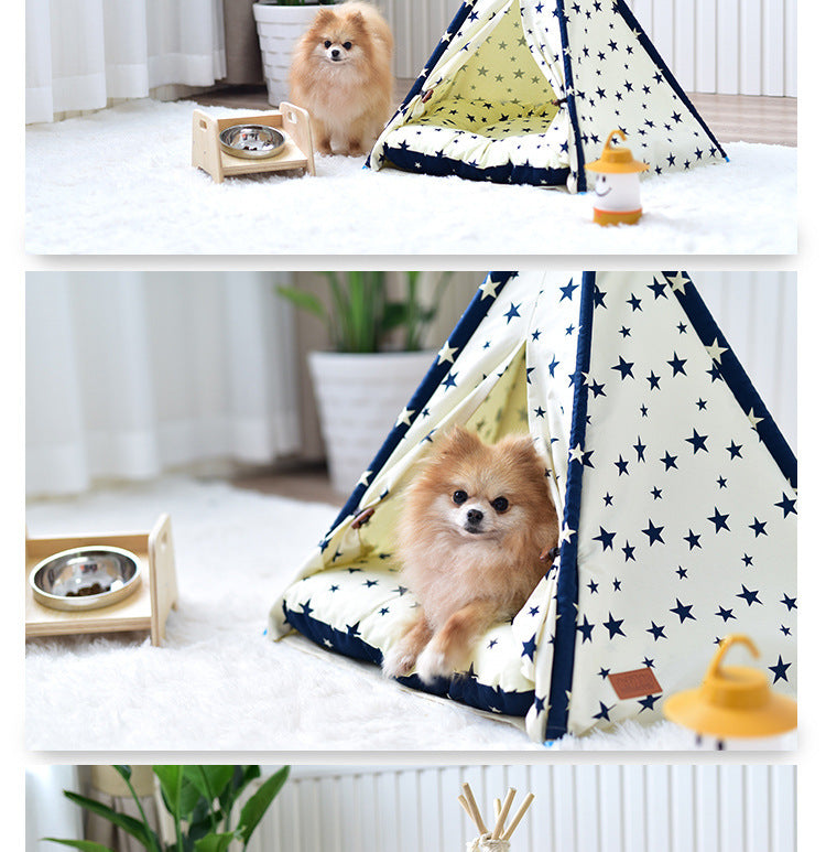 Portable Washable Pet Tent Dog Bed Cat Toy House - Nestkin Store