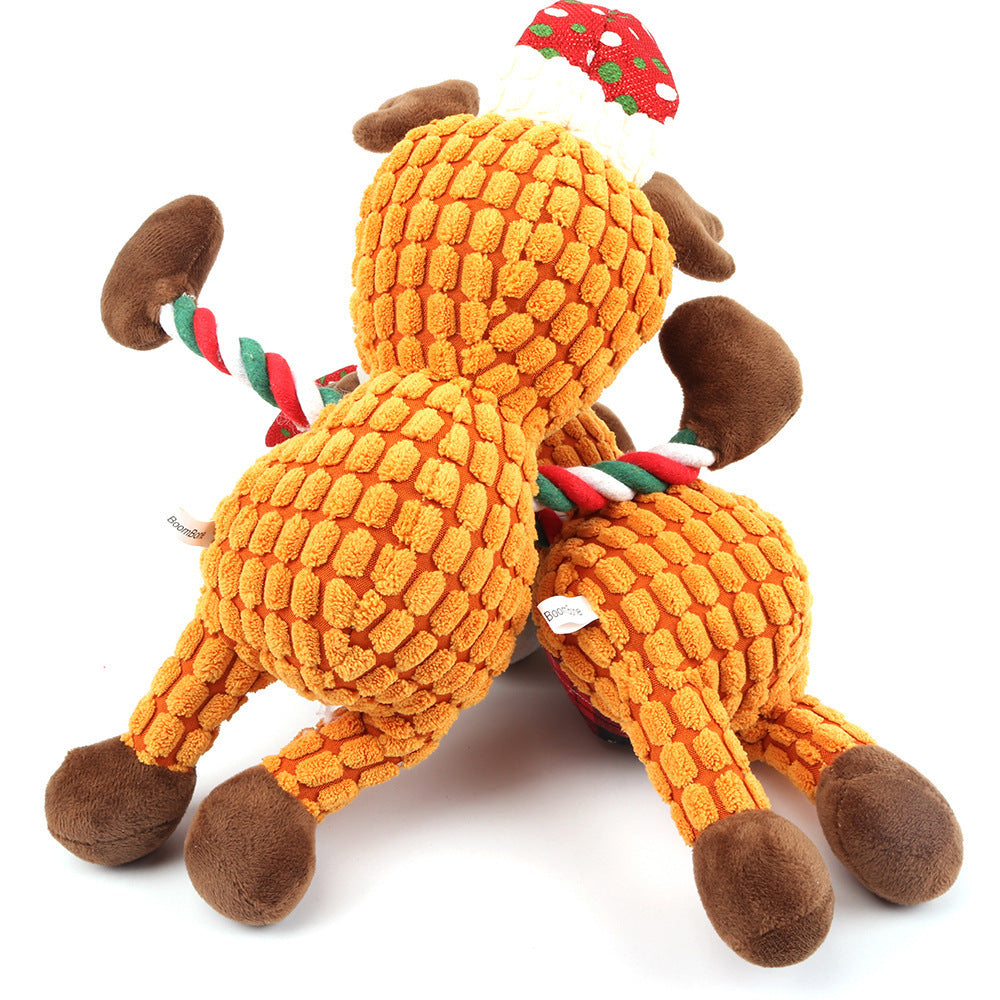 Christmas deer pet plush sounding toy - Nestkin Store