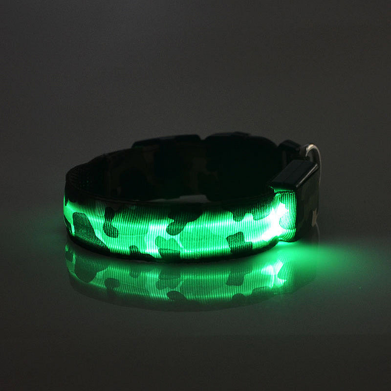Camouflage pet supplies luminous dog collar - Nestkin Store