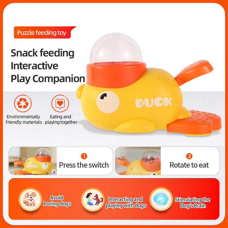 Dog Puzzle Feeder Interactive Pet Food Treat Dispenser Cartoon Duck Design Anti-slip Pets Automatic Feeder Toys For Dog Training Pet Products - Nestkin Store