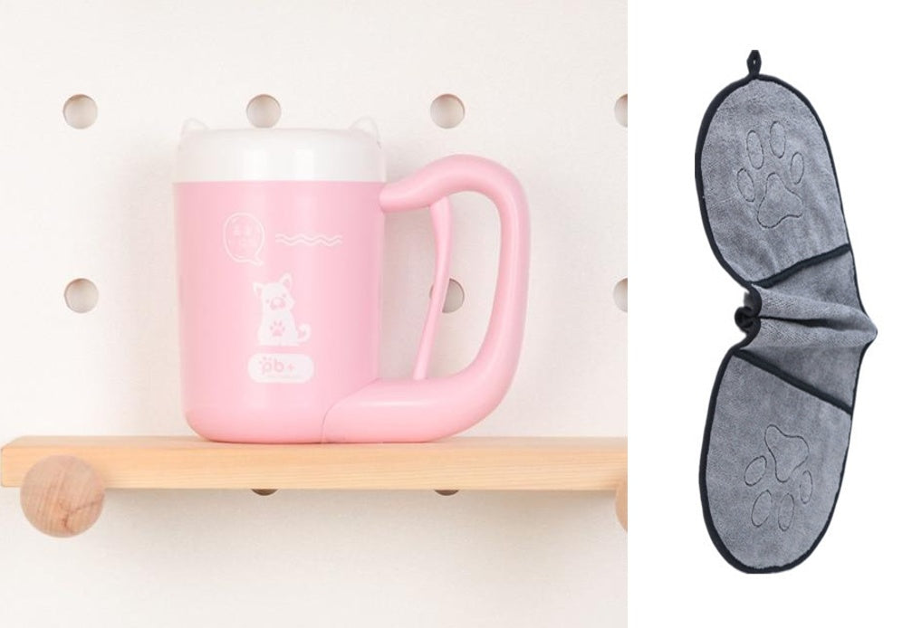 Pet Cat Dog Foot Clean Cup Cleaning Tool Silicone Washing Brush Paw Washer - Nestkin Store