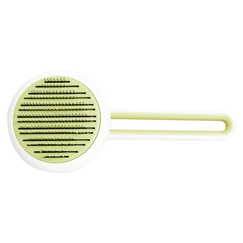 Pet Dog Hair Remover Cat Brush Grooming Tool Automatic Massage Comb Round Hair Brush For Cat Dog Pet Supplies - Nestkin Store