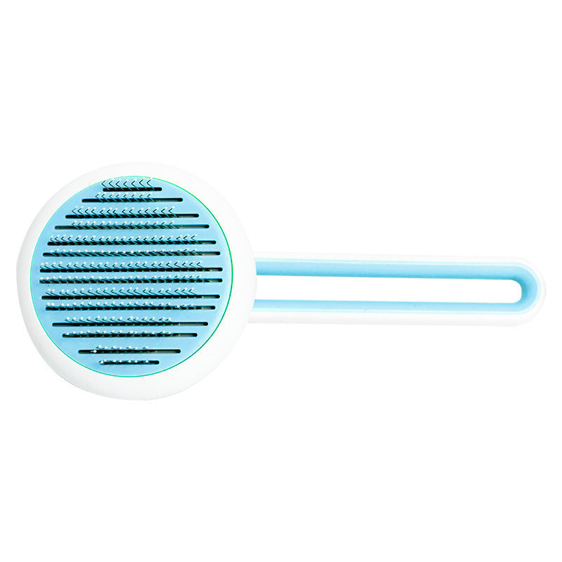 Pet Dog Hair Remover Cat Brush Grooming Tool Automatic Massage Comb Round Hair Brush For Cat Dog Pet Supplies - Nestkin Store