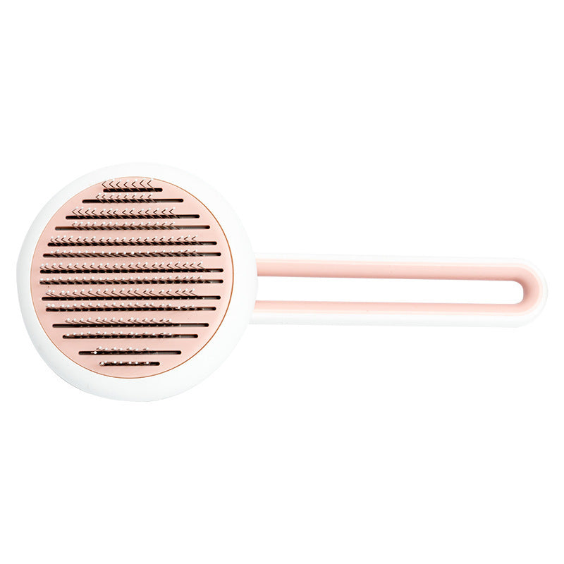 Pet Dog Hair Remover Cat Brush Grooming Tool Automatic Massage Comb Round Hair Brush For Cat Dog Pet Supplies - Nestkin Store