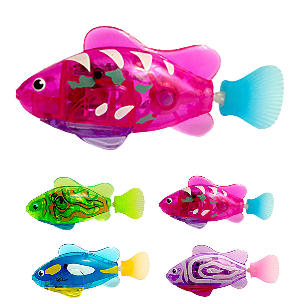 Pet Fish Electronic Cat Toys With Grass LED Light Toys - Nestkin Store
