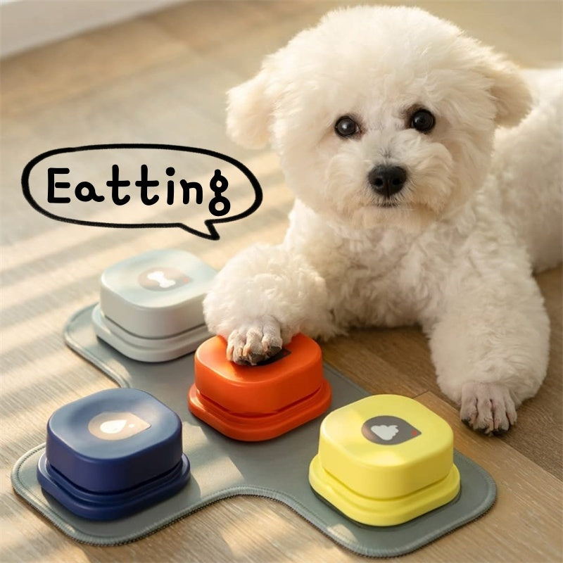 4 Colors Pet Communication Button One-click Prevent Physical Inactivity Recordable Dog Talking Button Toy Cat Toy Pet Products - Nestkin Store