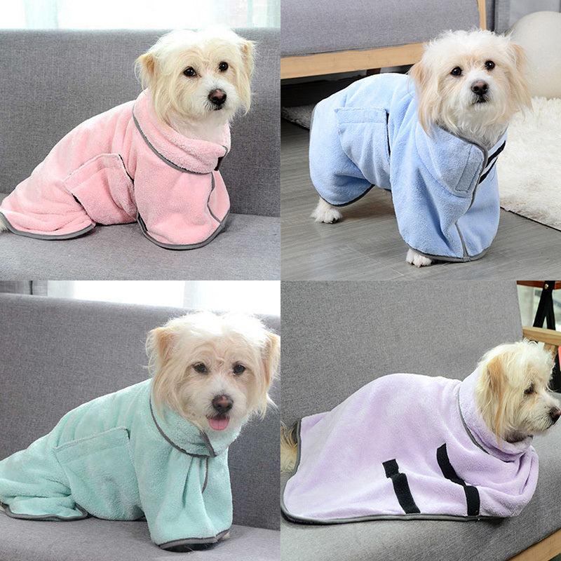 Quick-drying Pet Absorbent Towel Dog Bathrobe Pet Dog Bath Towel For Dogs Cats Microfiber Absorbent Pet Drying Towel Pet Supplies Pet Products - Nestkin Store