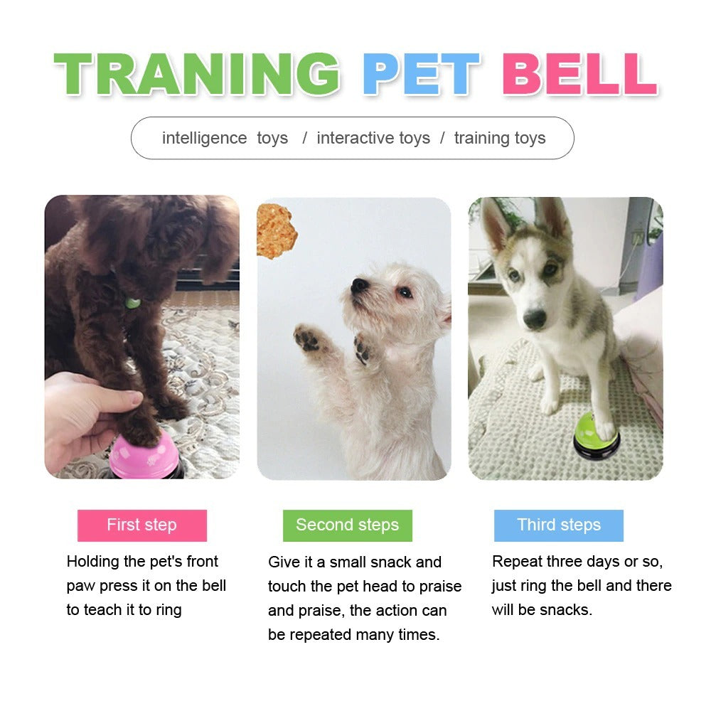 Dog Training Bell, Dog Puppy Pet Potty Training Bells, Dog Cat Door Bell Tell Bell With Non-Skid Rubber Base - Nestkin Store