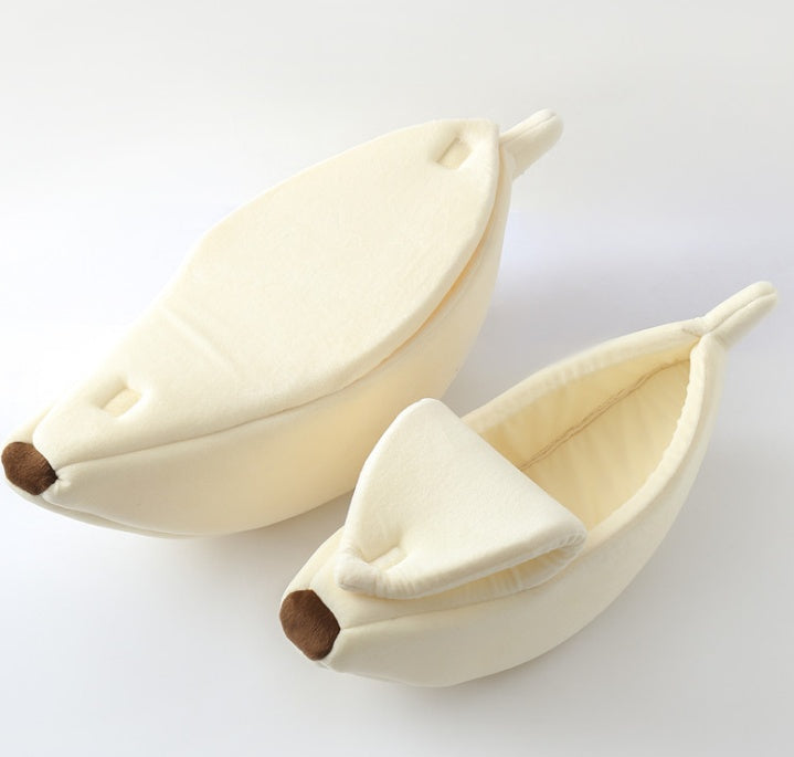 Pet House Dog Bed Banana Shape Dog House Cute Pet Kennel Nest Warm Dog Sofas Sleeping Bed - Nestkin Store