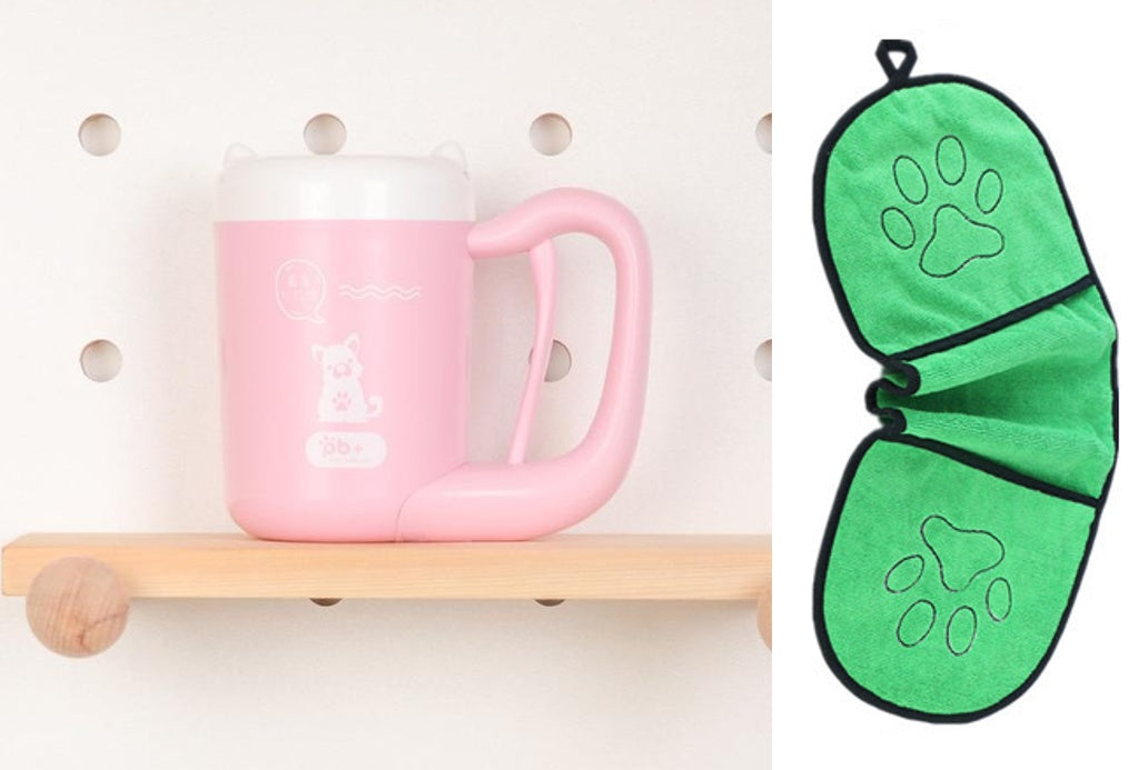 Pet Cat Dog Foot Clean Cup Cleaning Tool Silicone Washing Brush Paw Washer - Nestkin Store