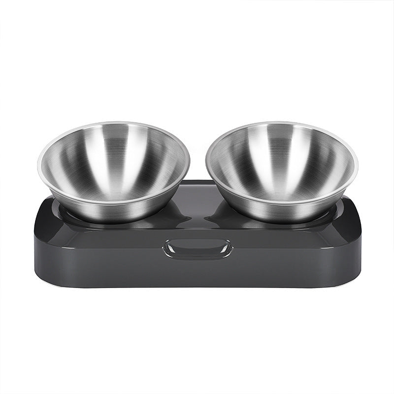 Pet Stainless Steel Bowl Pet Double Night - Nestkin Store