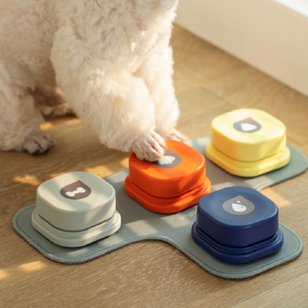 4 Colors Pet Communication Button One-click Prevent Physical Inactivity Recordable Dog Talking Button Toy Cat Toy Pet Products - Nestkin Store