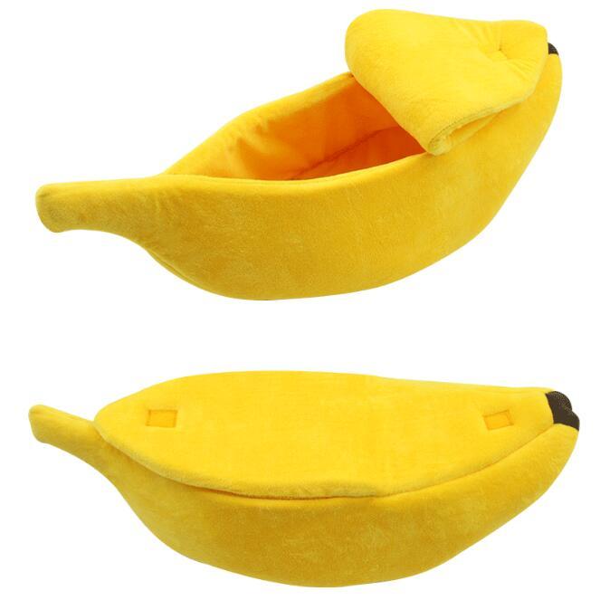 Pet House Dog Bed Banana Shape Dog House Cute Pet Kennel Nest Warm Dog Sofas Sleeping Bed - Nestkin Store