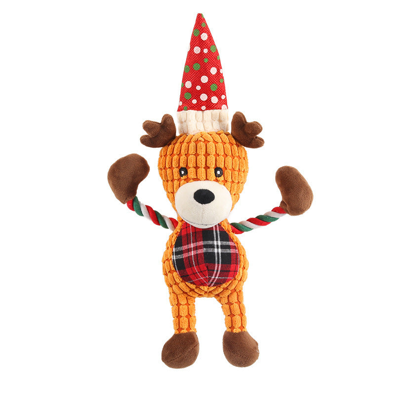 Christmas deer pet plush sounding toy - Nestkin Store