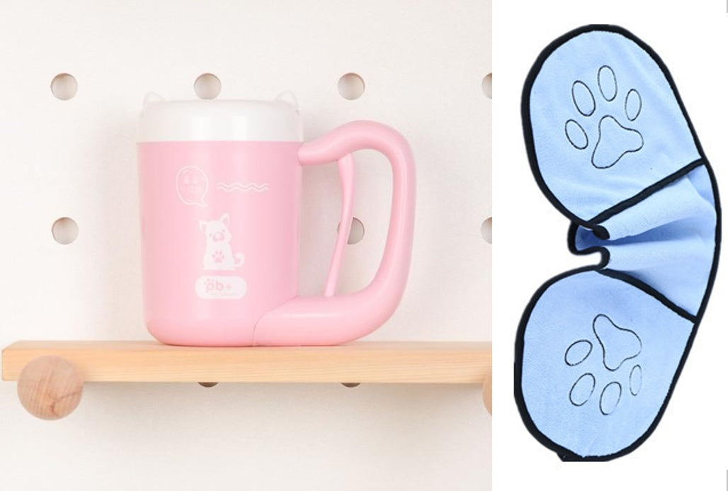 Pet Cat Dog Foot Clean Cup Cleaning Tool Silicone Washing Brush Paw Washer - Nestkin Store