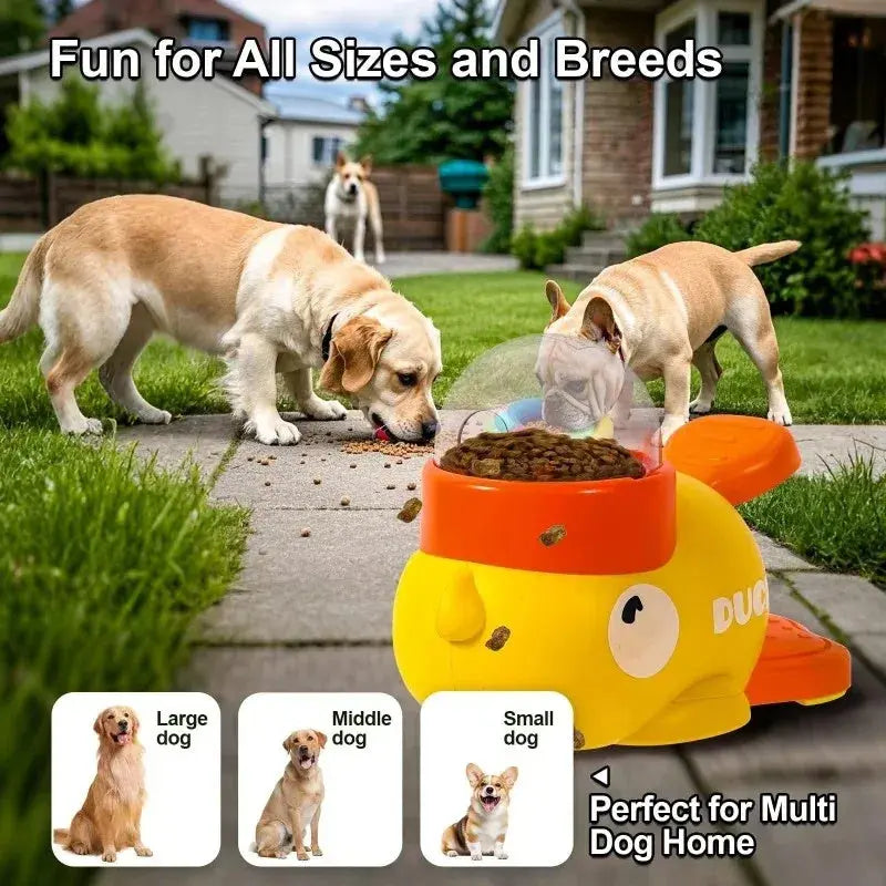 Dog Puzzle Feeder Interactive Pet Food Treat Dispenser Cartoon Duck Design Anti-slip Pets Automatic Feeder Toys For Dog Training Pet Products - Nestkin Store