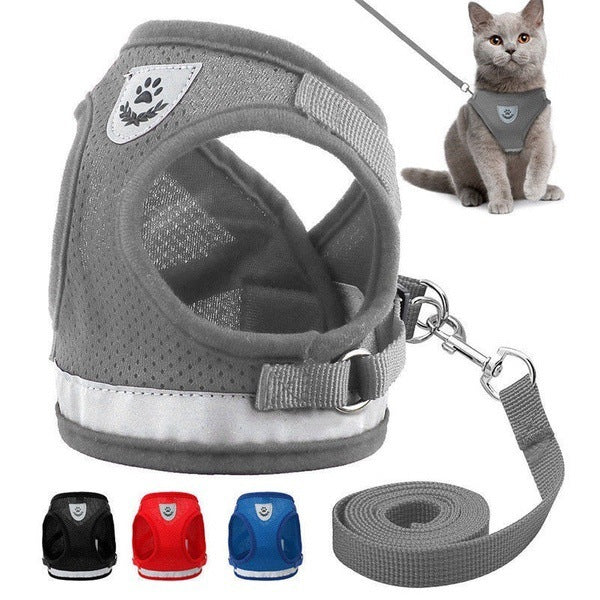 Pet Leash Breathable Mesh Chest Back - Nestkin Store