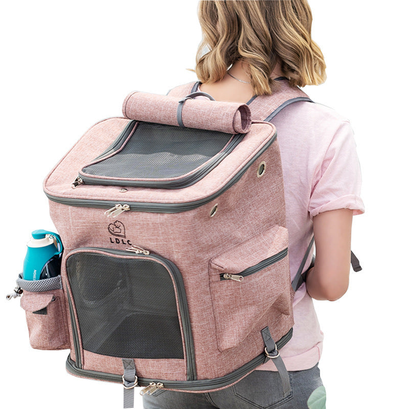 Transparent Portable Cat Backpack Pet Bag - Nestkin Store
