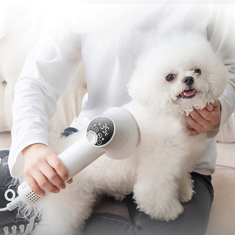 Smart Pet Hair Dryer Dog Golden Retriever Cat Grooming Hairdressing Blow & Comb Silent No Harm Pet Cleaning Supplies Pet Products - Nestkin Store