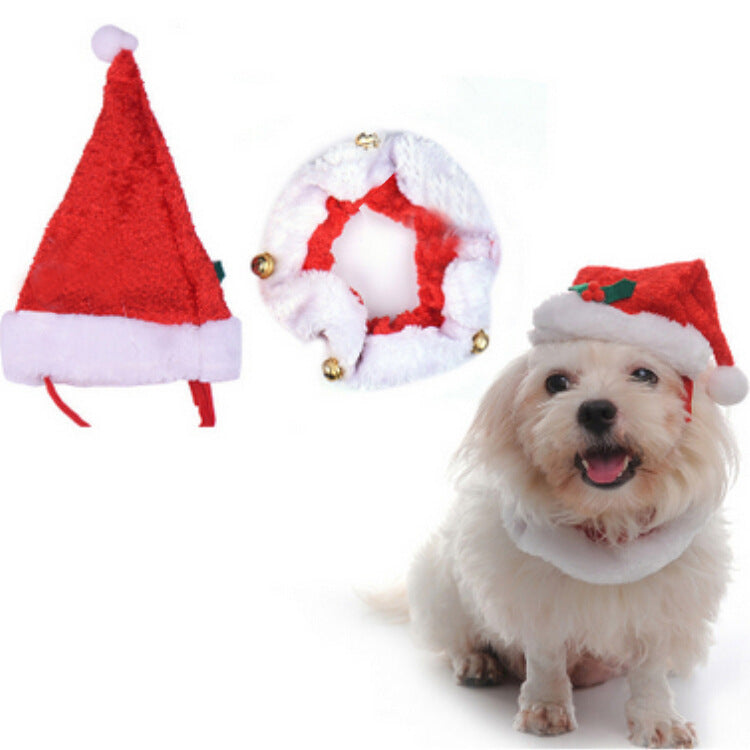 Pet christmas hat bib - Nestkin Store