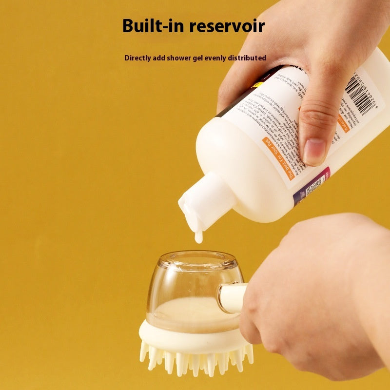 3 In 1 Pets Bath Brush For Dogs And Cats Shower Massage Brush, Depilation Comb And Foaming Tool, Anti-frizz Beauty Brush Pet Products - Nestkin Store