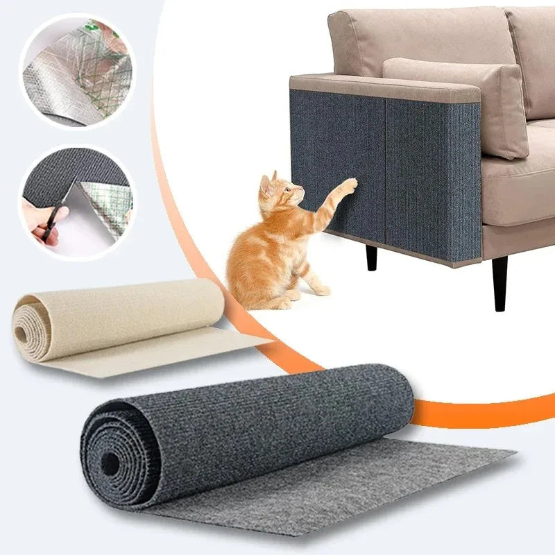 Self-Adhesive Carpet Cats Scratch Board Wall Anti Cat Scratch Sofa Diy Cats Scratch Board Sofa Protection Paws Sharpen Trimmable Pet Products - Nestkin Store