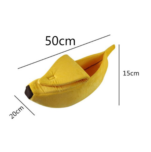 Pet House Dog Bed Banana Shape Dog House Cute Pet Kennel Nest Warm Dog Sofas Sleeping Bed - Nestkin Store